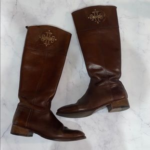 Tory Burch leather riding boots